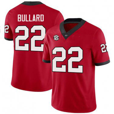 G.Bulldogs #22 Javon Bullard Red College Football Jersey Stitched American College Jerseys