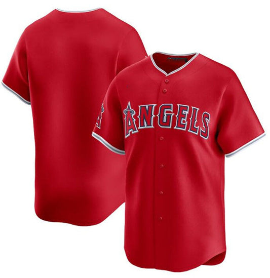 Los Angeles Angels Blank Red Alternate Limited Baseball Stitched Jersey