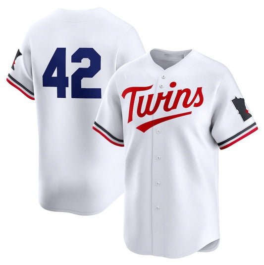 Minnesota Twins 2024 #42 Jackie Robinson Day Home Limited Jersey – White Stitches Baseball Jerseys