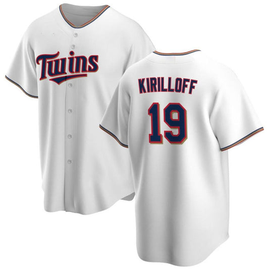 Minnesota Twins #19 Alex Kirilloff White Cool Base Stitched Baseball Jersey