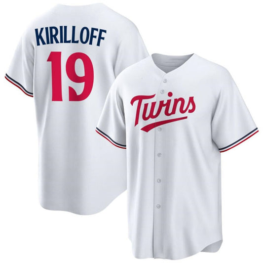 Minnesota Twins #19 Alex Kirilloff White Cool Base Stitched Baseball Jerseys