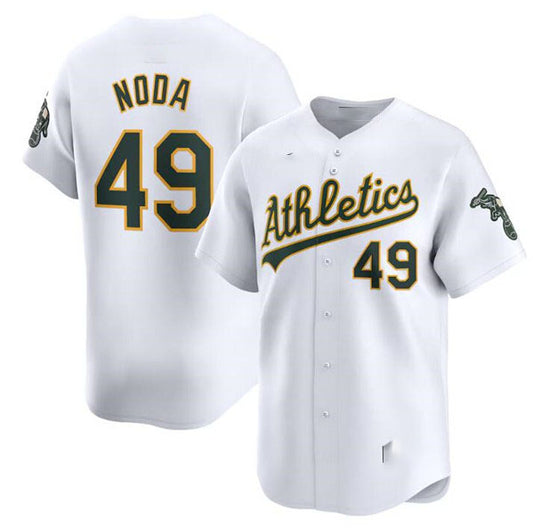 Oakland Athletics #49 Ryan Noda White Home Limited Stitched Baseball Jersey