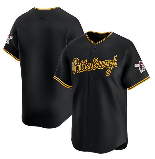 Pittsburgh Pirates Blank Black Alternate Limited Baseball Stitched Jersey
