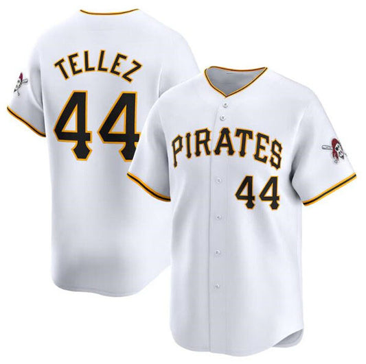 Pittsburgh Pirates #44 Rowdy Tellez White Home Limited Baseball Stitched Jersey