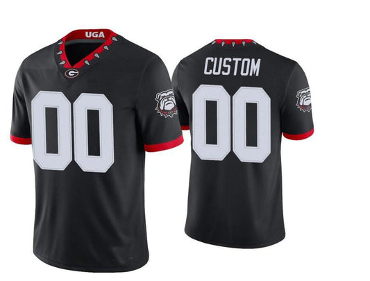 Custom G.Bulldogs Black 2023 Stitched Football College Jersey