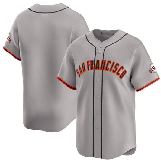 San Francisco Giants Blank Gray Away Limited Stitched Baseball Jersey