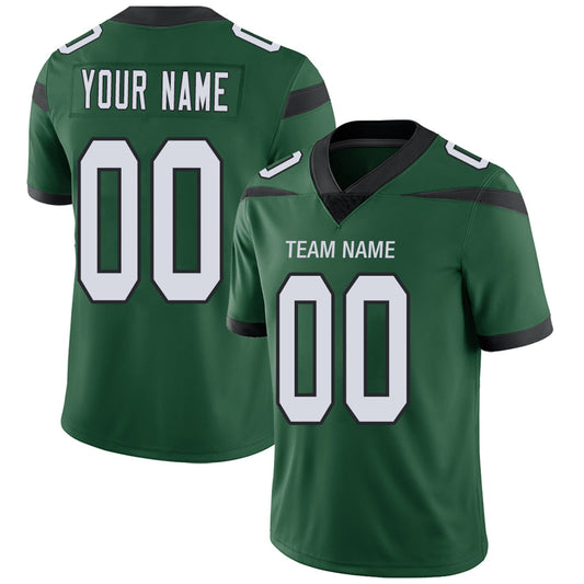 Custom NY.Jets Football Jerseys Team Player or Personalized Design Your Own Name for Men's Women's Youth Jerseys Green