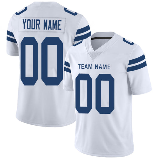 Custom IN.Colts Football Jerseys Team Player or Personalized Design Your Own Name for Men's Women's Youth Jerseys Royal