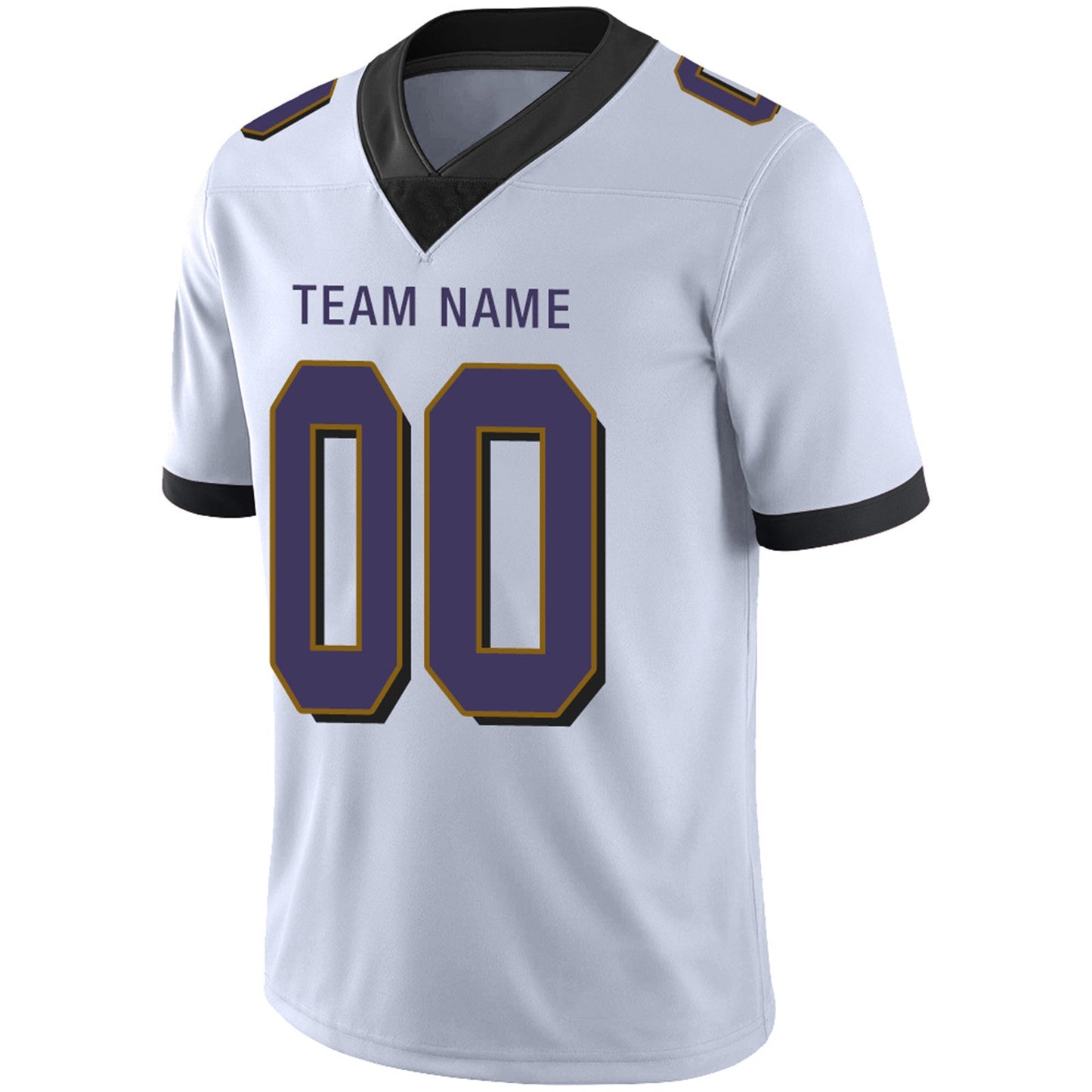 Custom B.Ravens Football JerseyS Team Player or Personalized Design Your Own Name for Men's Women's Youth Jerseys Purple