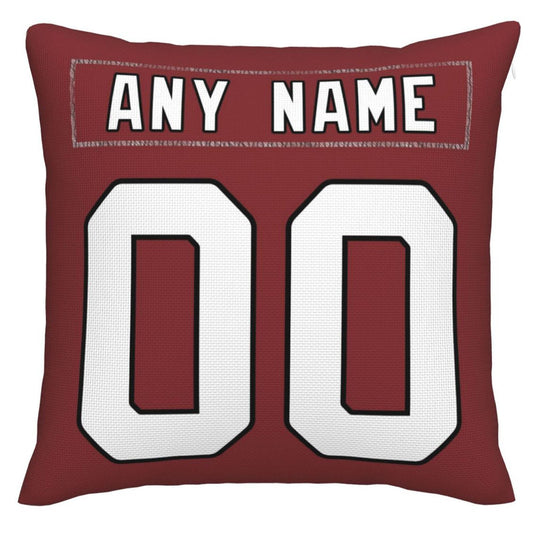 Custom A.Cardinals Pillow Decorative Throw Pillow Case - Print Personalized Football Team Fans Name & Number Birthday Gift Football Pillows