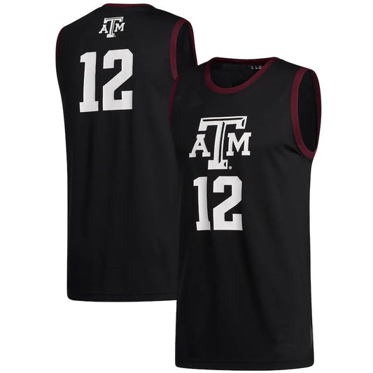 #12 T.A&M Aggies Swingman Jersey Black Stitched American College Jerseys