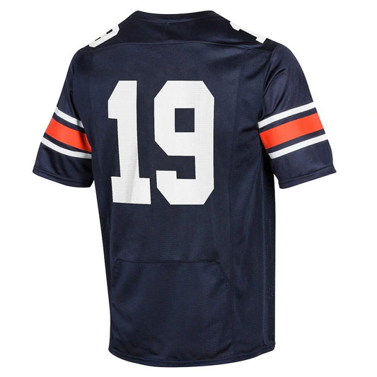 #19 A.Tigers Under Armour Replica Jersey Navy Stitched American College Jerseys