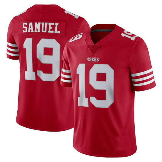 2022 SF.49ers #19 Deebo Samuel Red Stitched American Football Jerseys