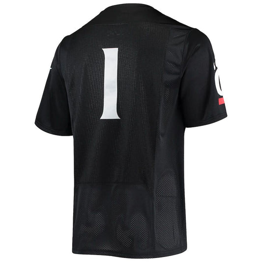 #1 C.Bearcats Under Armour Team Premier Football Jersey  Black Stitched American College Jerseys