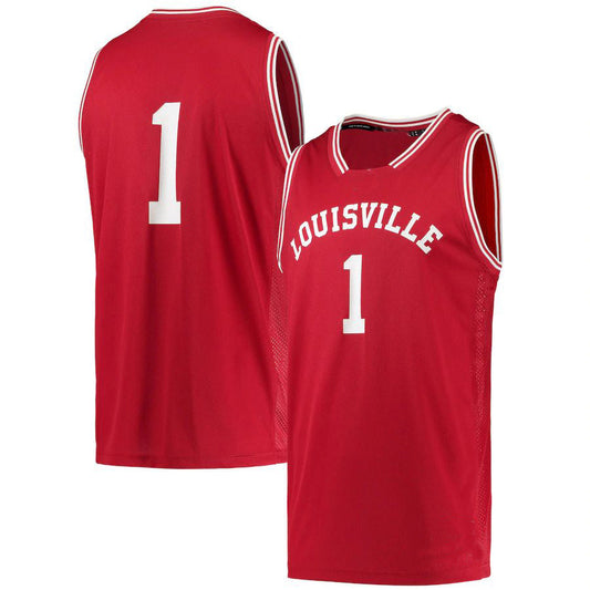 #1 L.Cardinals Reverse Retro Jersey Basketball Jersey Red Stitched American College Jerseys