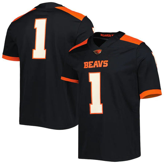 #1 O.State Beavers Untouchable Football Jersey Black Stitched American College Jerseys