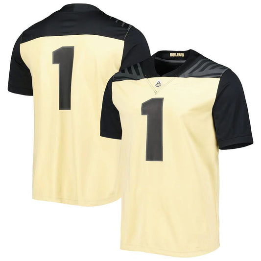 #1 P.Boilermakers Untouchable Football Jersey Gold Stitched American College Jerseys