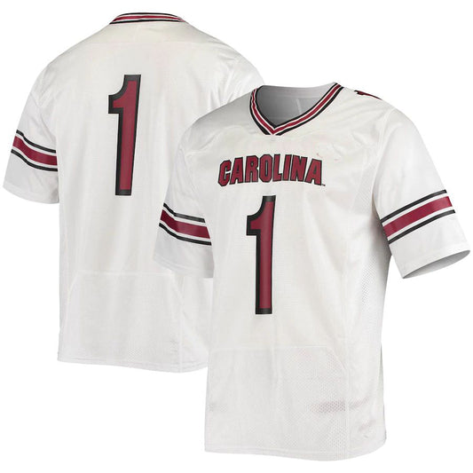 #1 S.Carolina Gamecocks Under Armour Logo Replica Football Jersey Stitched American College Jerseys