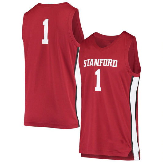 #1 S.Cardinal Unisex Replica Basketball Jersey Cardinal Stitched American College Jerseys