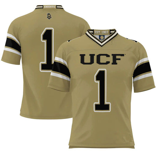 #1 U.Knights ProSphere Endzone Football Jersey  Gold Stitched American College Jerseys