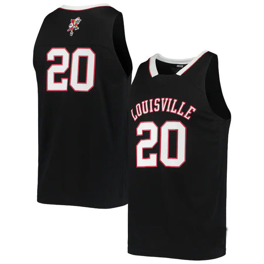 #20 L.Cardinals Reverse Retro Jersey Black Basketball Jersey Stitched American College Jerseys