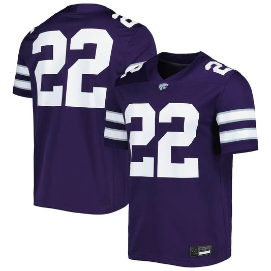 #22 K.State Wildcats Untouchable Football Jersey Purple Stitched American College Jerseys
