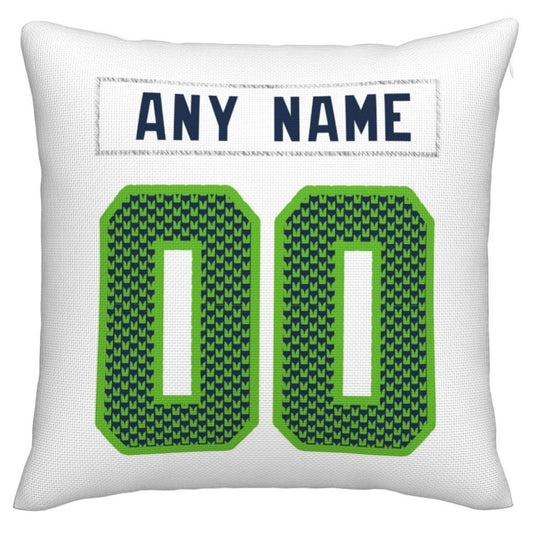 Custom S.Seahawks Pillow Decorative Throw Pillow Case - Print Personalized Football Team Fans Name & Number Birthday Gift Football Pillows