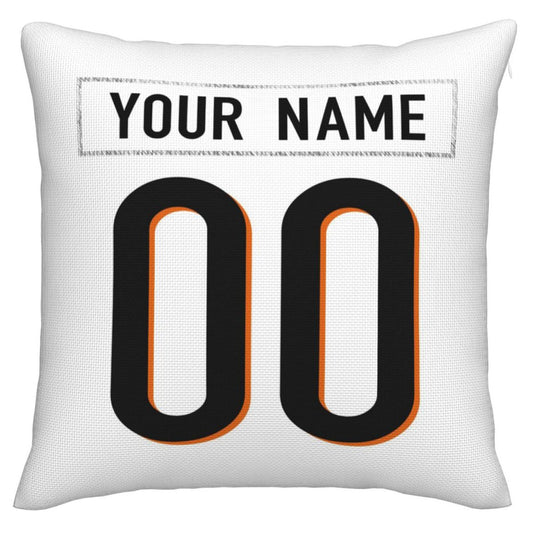 Custom C.Bengals Pillow Decorative Throw Pillow Case - Print Personalized Football Team Fans Name & Number Birthday Gift Football Pillows