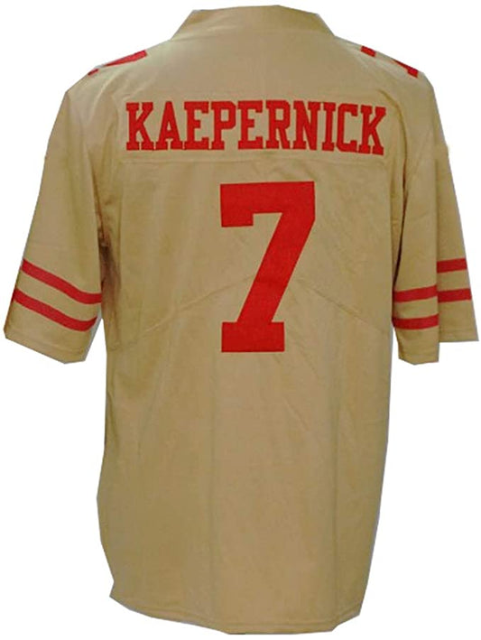 SF.49ers #7 Colin Kaepernick Embroidered Men Jersey American Stitched Football Jerseys