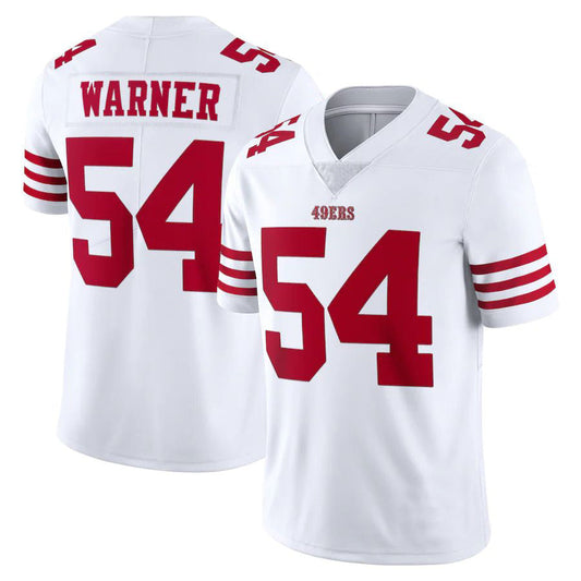 SF.49ers 54 Fred Warner New SF.49ers White Stitched American Football Jerseys 2022