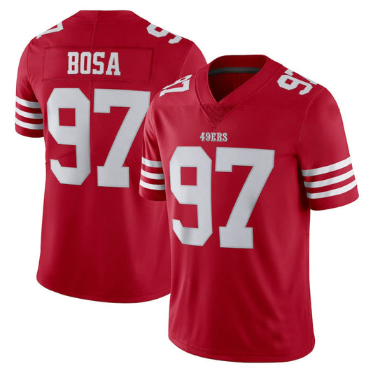 SF.49ers #97 Nick Bosa New Red Stitched American Football Jerseys 2022