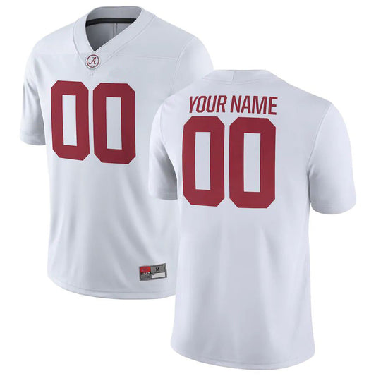 Custom A.Crimson Tide Game Football Jersey White American Stitched College Jerseys