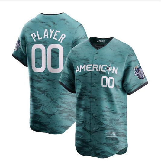 Custom American League 2023 All-Star Game Pick-A-Player Limited Jersey - Teal Baseball Jerseys