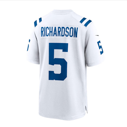 IN. Colts #5 Anthony Richardson 2023 Draft First Round Pick Game Jersey - White Stitched American Football Jerseys