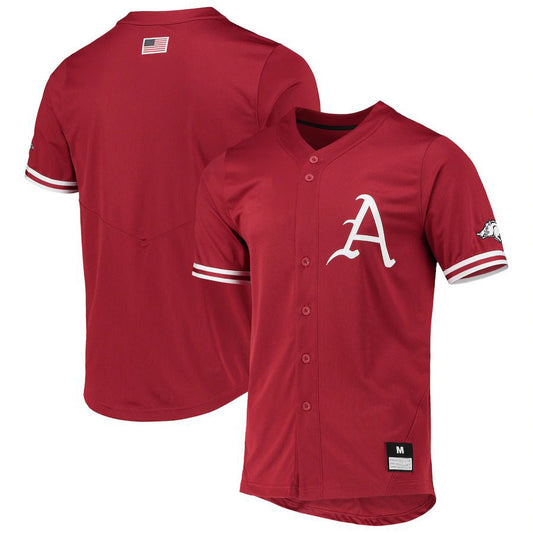 A.Razorbacks Replica Baseball Jersey Cardinal Stitched American College Jerseys