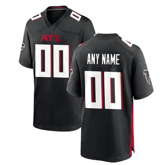 Custom A.Falcons Black Game Jersey Stitched American Football Jerseys