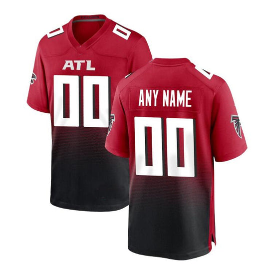 Custom A.Falcons Red Alternate Game Jersey Stitched American Football Jerseys