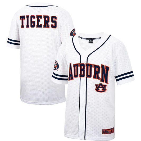 A.Tigers Colosseum Free Spirited Baseball Jersey White Navy Stitched American College Jerseys