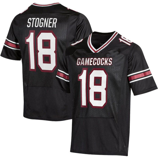 S.Carolina Gamecocks #18 Austin Stogner Under Armour NIL Replica Football Jersey Black Stitched American College Jerseys