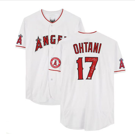 Los Angeles Angels #17 Shohei Ohtani Fanatics Authentic 2021 AL MVP White Authentic Jersey 21 AL MVP Inscription Men Youth Women Baseball Jerseys