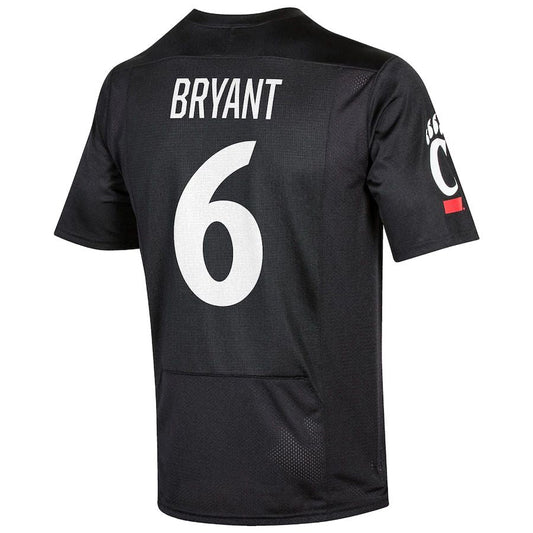 C.Bearcats #6 Ben Bryant Under Armour NIL Replica Football Jersey Black Stitched American College Jerseys