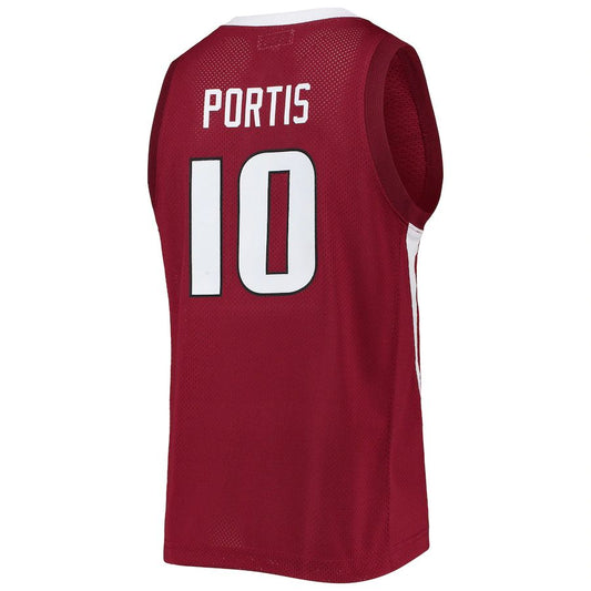 A.Razorbacks #10 Bobby Portis Original Retro Brand Alumni Commemorative Replica Basketball Jersey - Cardinal Stitched American College Jerseys