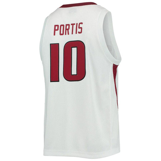 A.Razorbacks #10 Bobby Portis Original Retro Brand Alumni Commemorative Replica Basketball Jersey White Stitched American College Jerseys