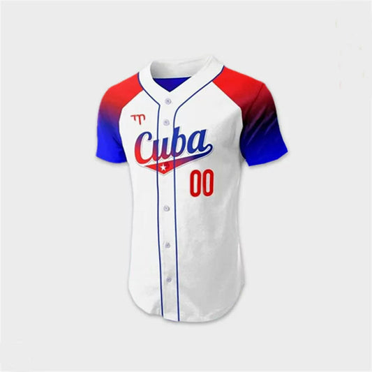 Custom Cuba White 2023 World Baseball Classic Jersey Men Women Youth Stitches Baseball Jerseys