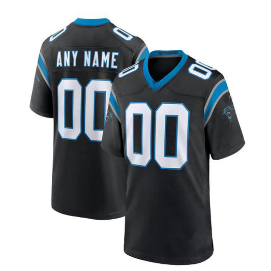 Custom C.Panther Black Game Jersey Stitched American Football Jerseys