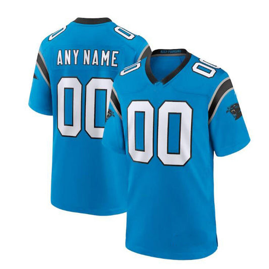 Custom C.Panther Blue Alternate Game Jersey Stitched American Football Jerseys