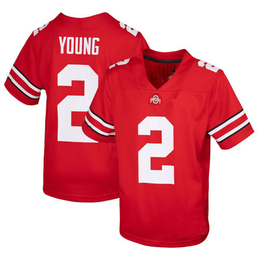 O.State Buckeyes #2 Chase Young 2020 Draft Replica Jersey Scarlet Football Jersey Stitched American College Jerseys