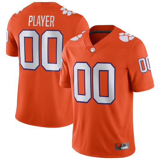 Custom C.Tigers Pick-A-Player NIL Replica Football Jersey  Orange American Stitched College Jerseys