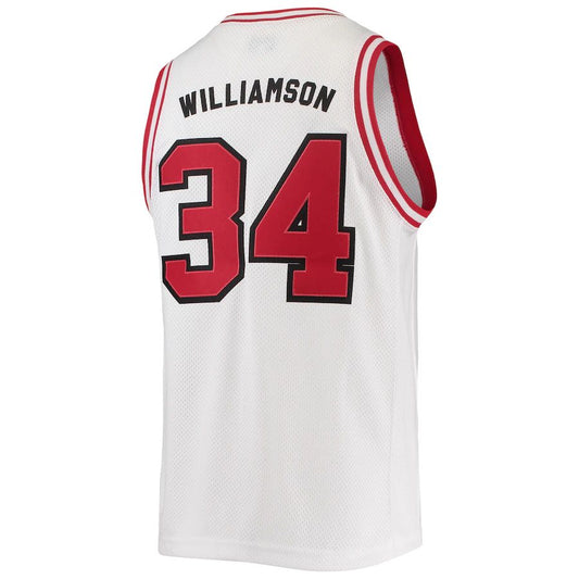 A.Razorbacks #34 Corliss Williamson Original Retro Brand Alumni Commemorative Classic Basketball Jersey White Stitched American College Jerseys
