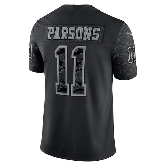 D.Cowboys #11 Micah Parsons Black RFLCTV Limited Jersey Stitched American Football Jerseys